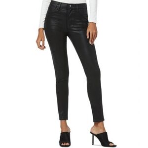 Joes Jeans The Charlie Black Coated Mid Rise Skinny Jeans Size Woman's 30